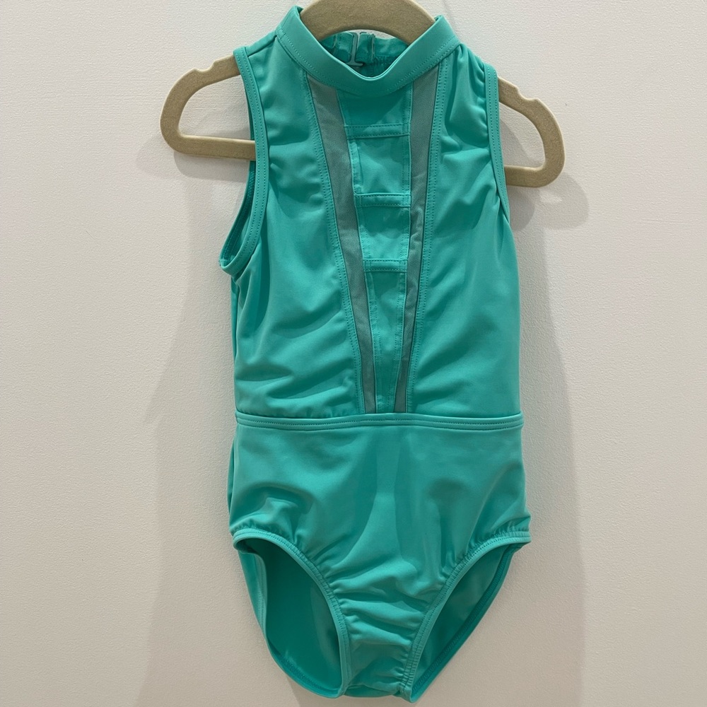 Light teal leotard
